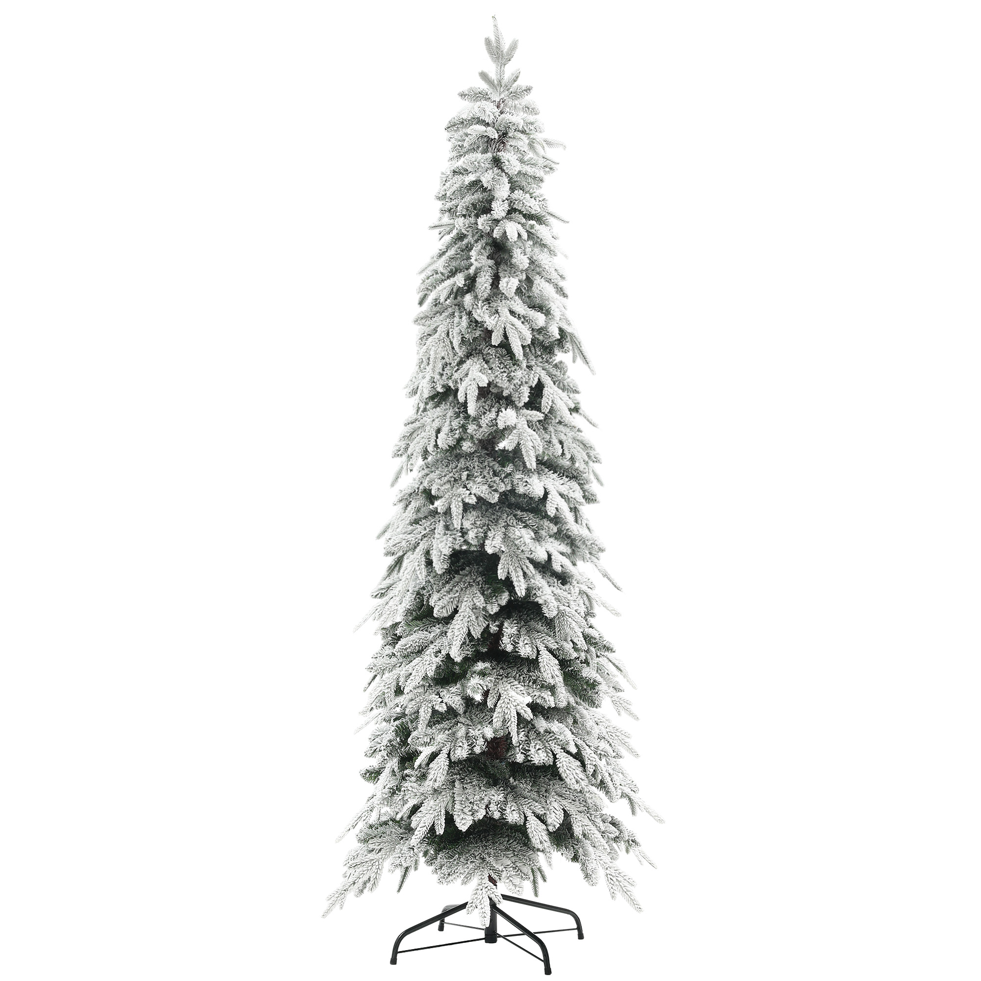 Kunstlik jõulupuu, roheline, kunstlumega, Ø70 x 210 cm, 800 oksa