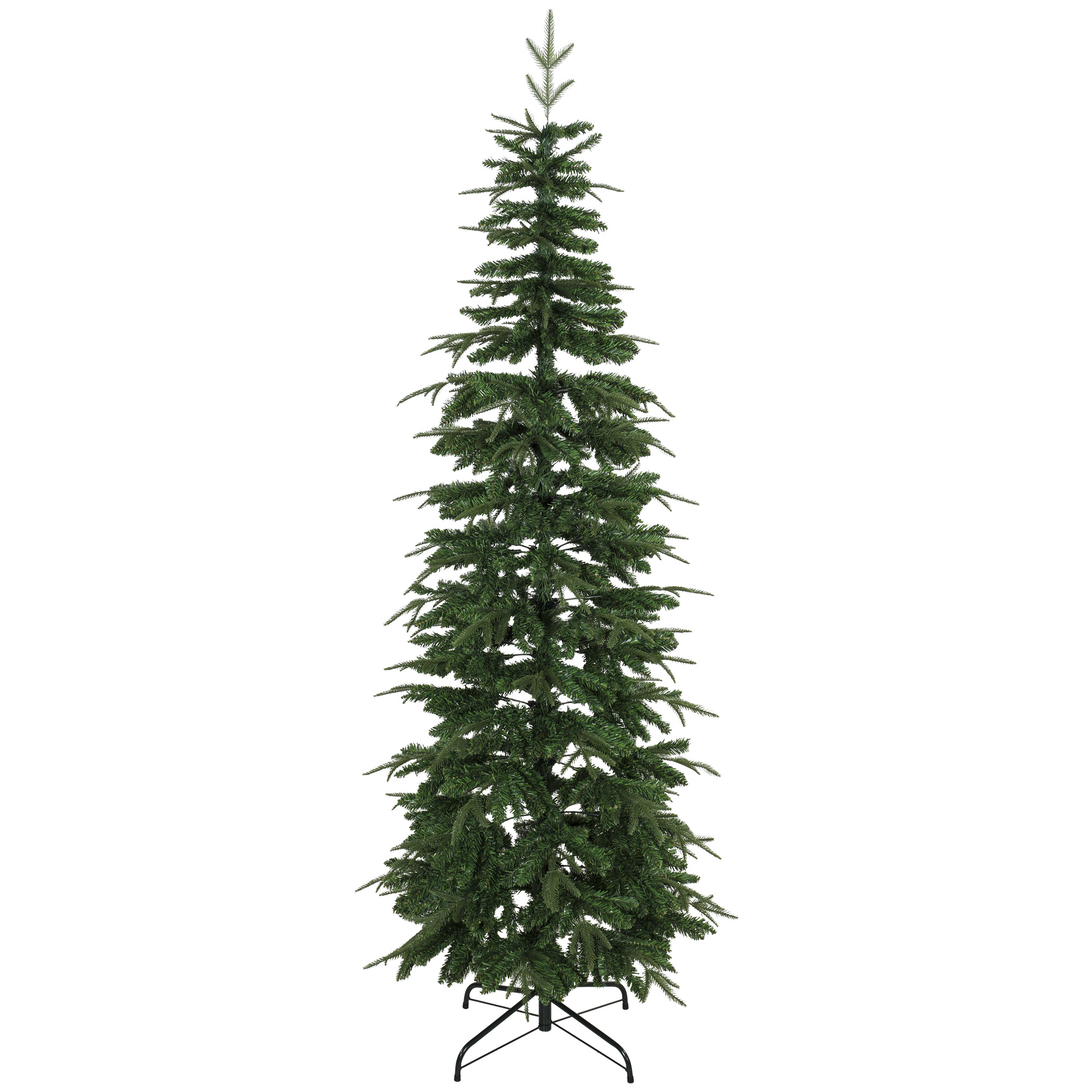 Kunstlik jõulukuusk, 210 cm, pencil-kujuline, roheline, Ø 80 cm