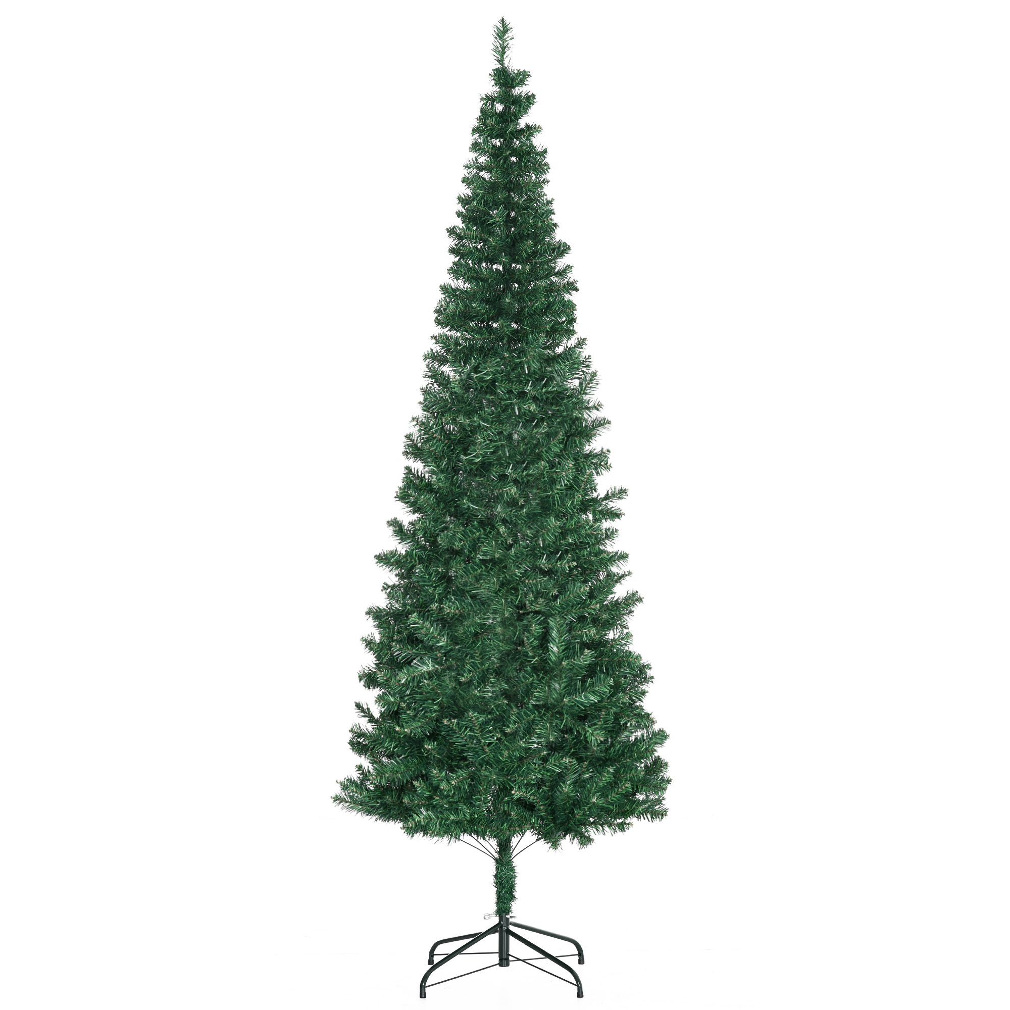 Mākslīga Ziemassvētku eglīte, zaļa, Ø 81 x 210 cm, ar statīvu, 631 zars