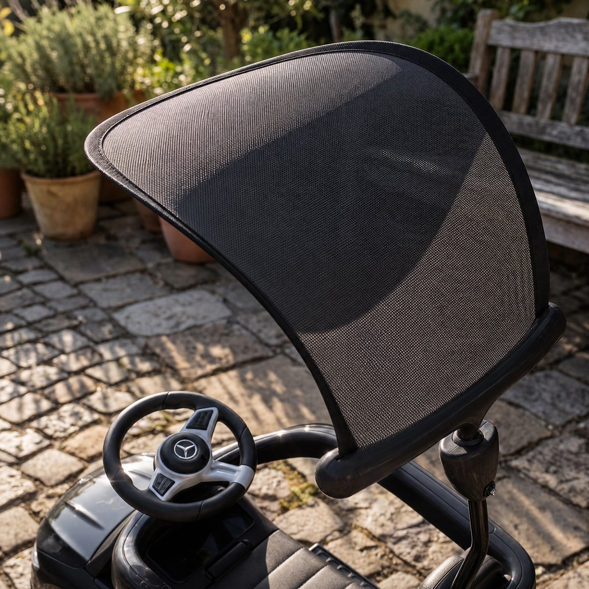 3-in-1 lasten potkuauto työntökahvalla, musta, 83 x 40 x 90 cm - Image 8
