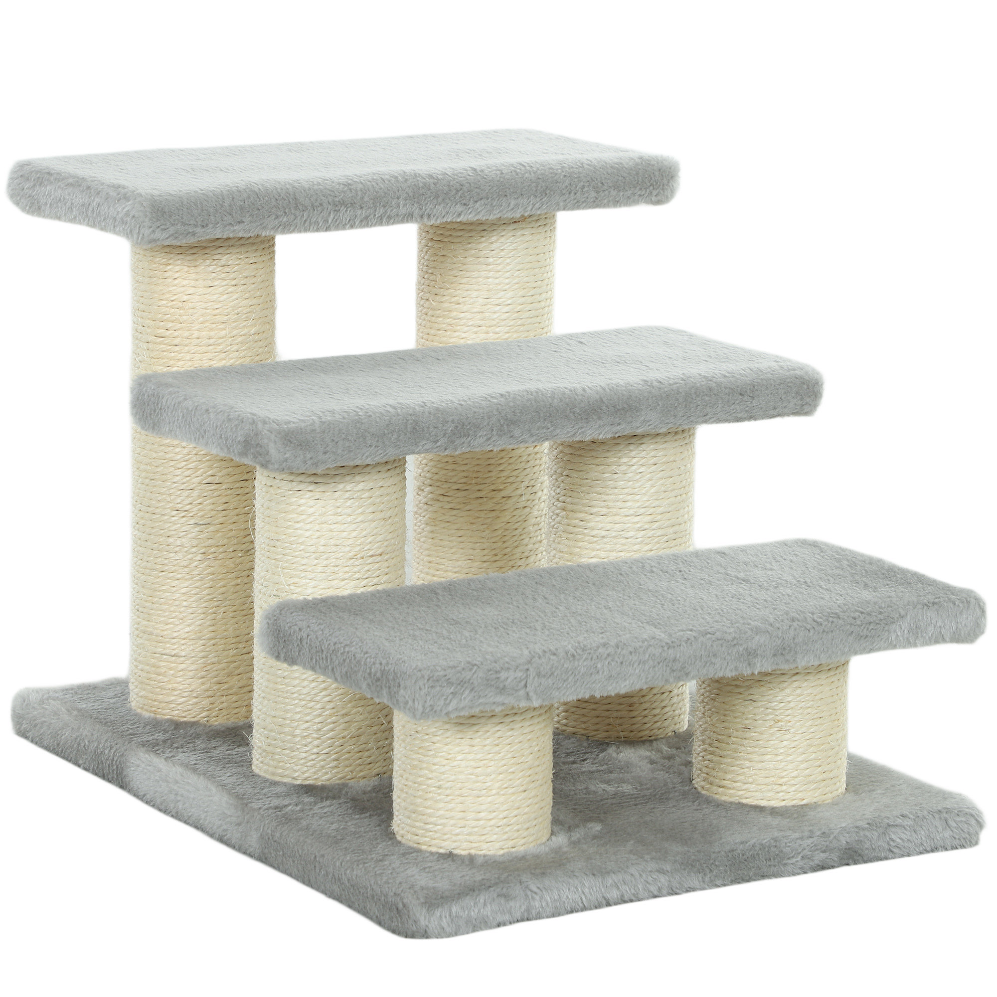 Lemmikloomatrepp 3 astmega, hall, 46 x 35,5 x 34 cm
