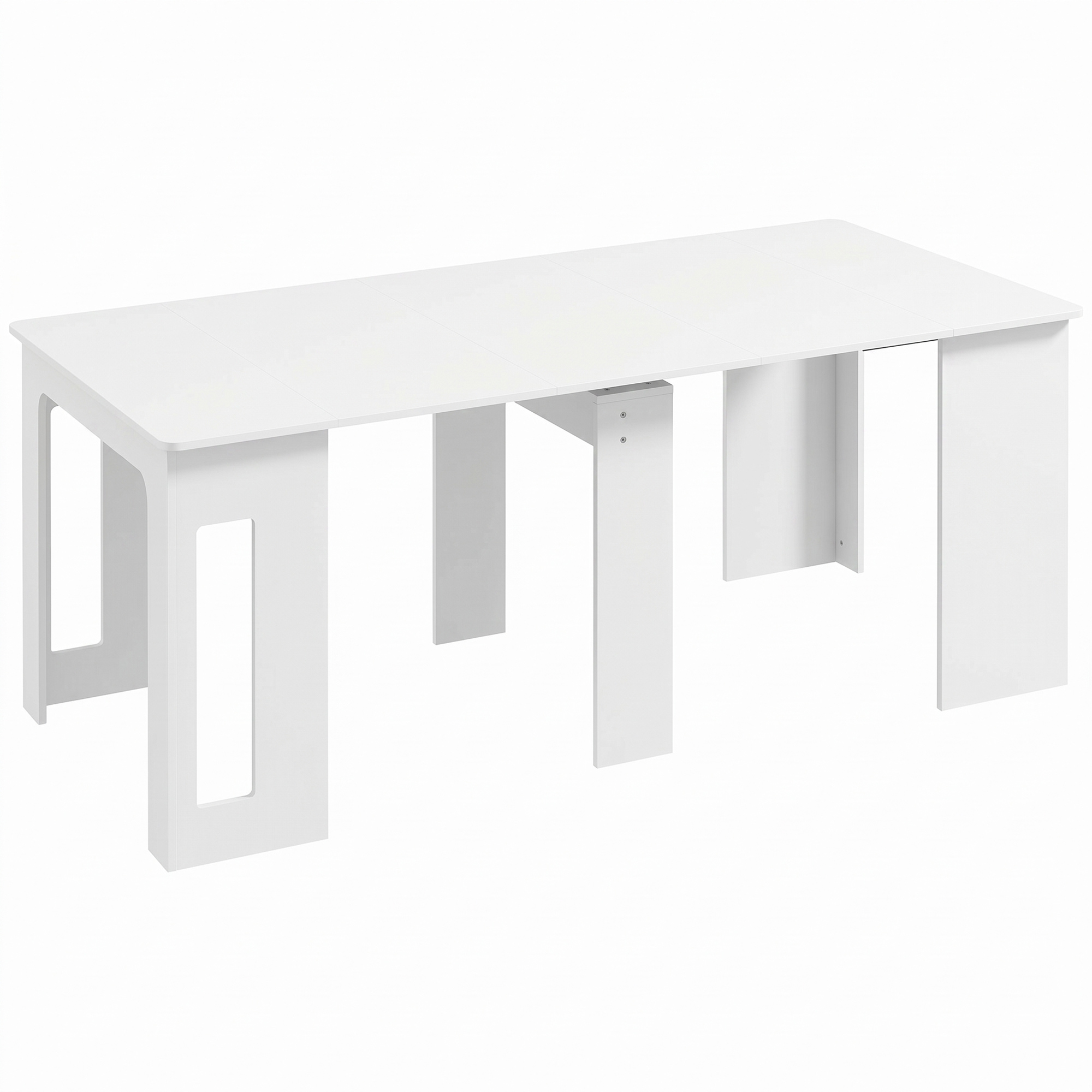 Laiendatav söögilaud, valge, 180 x 85 x 75 cm