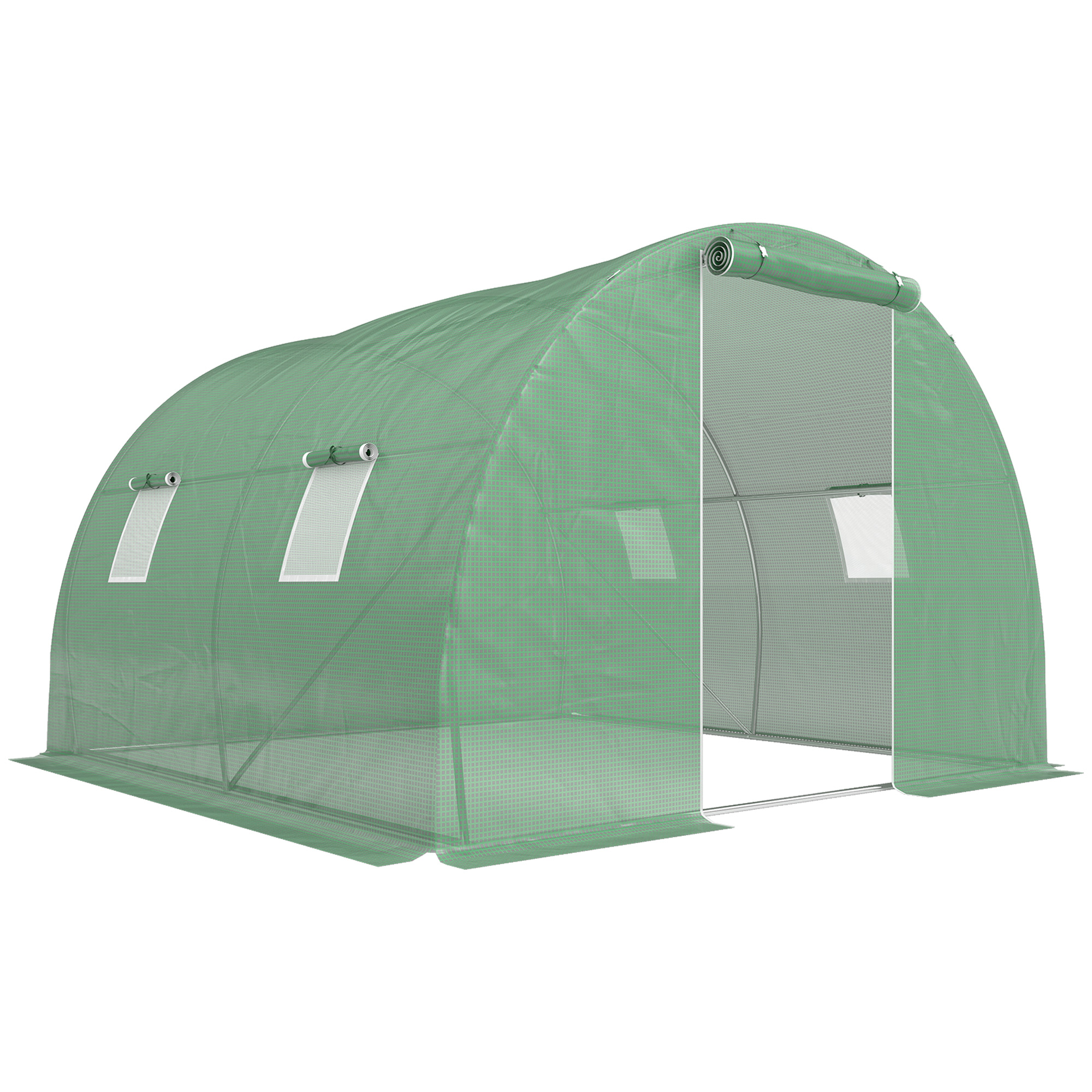 Sissepääsetav tunnelkasvuhoone, 3 x 3 x 2 m, roheline