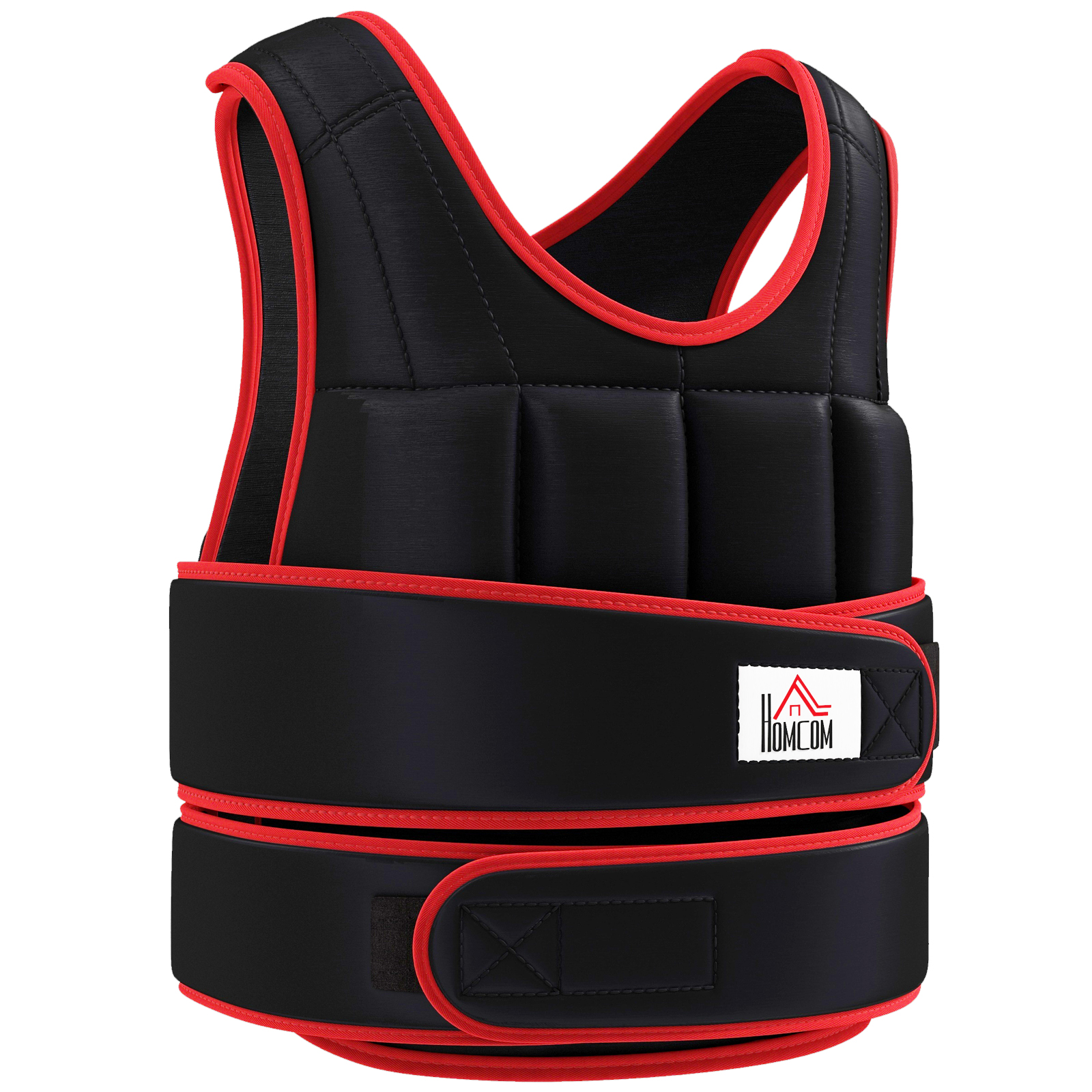20 kg raskusvest, reguleeritav, must ja punane, 60 x 50 cm