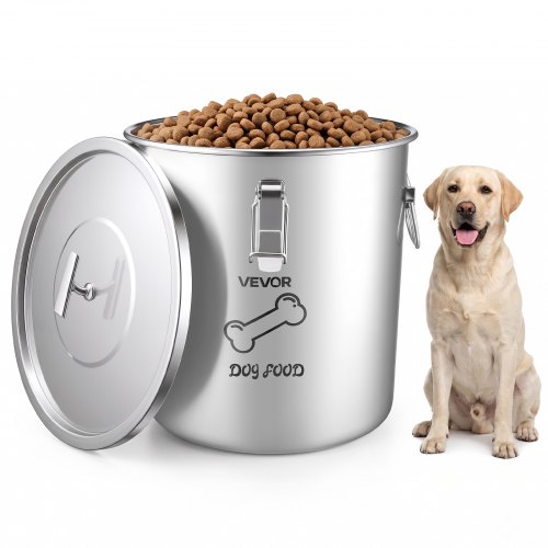 Roostevabast terasest lemmikloomatoidu säilitusanum, 20 L, kuni 8 kg