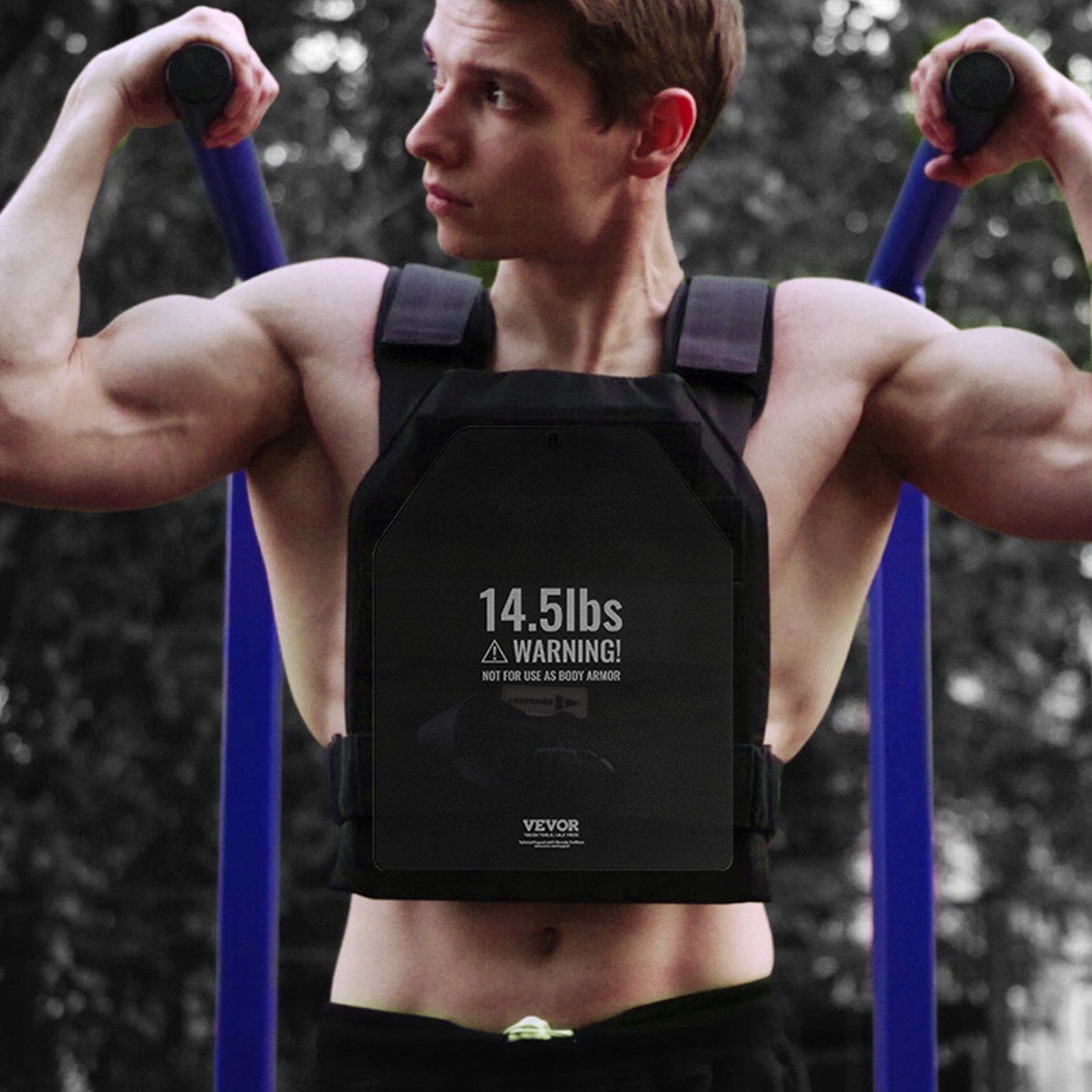 Svaru vestes plāksnes, 6,6 kg pāris, tērauda plāksnes, ergonomiska forma - Image 9