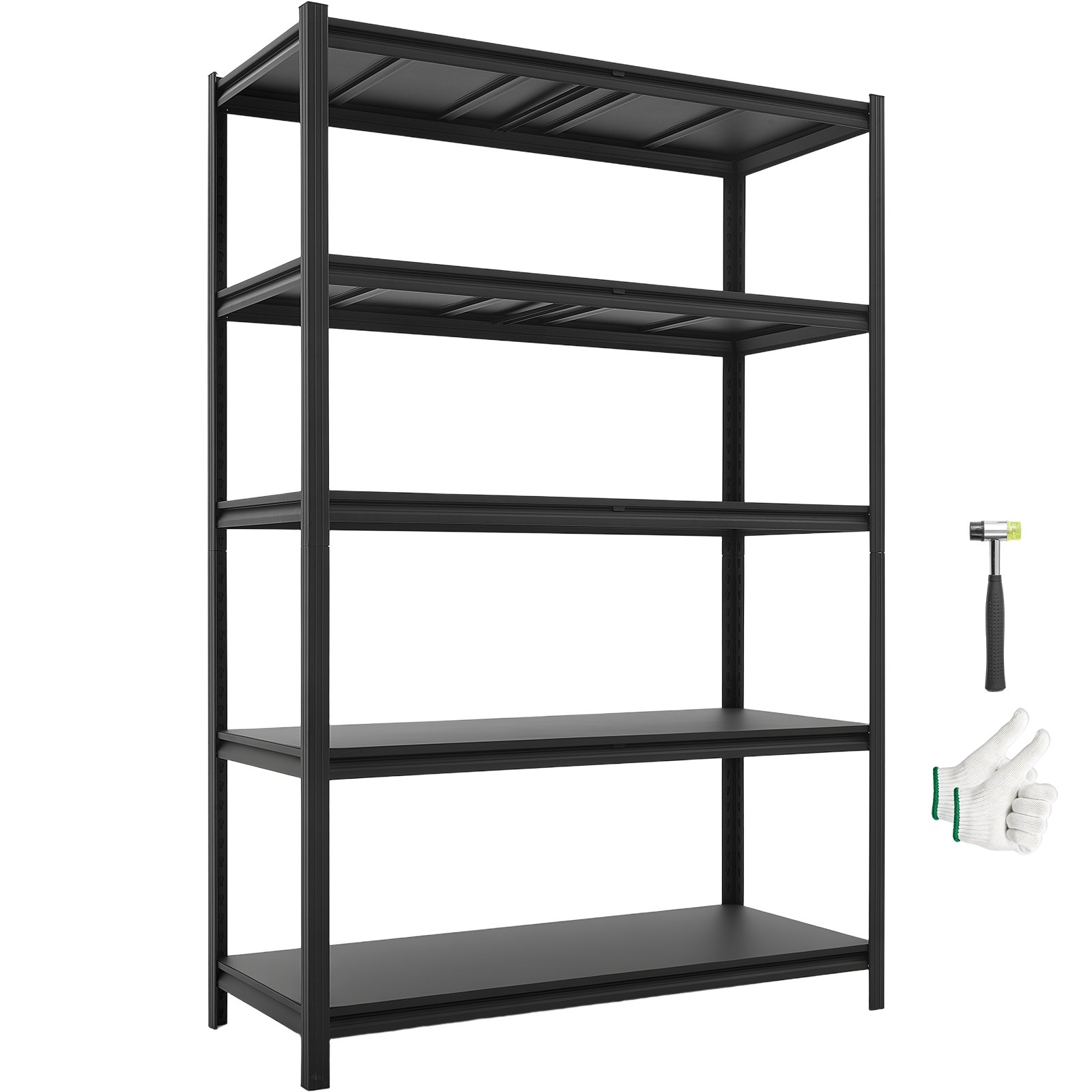5 tasandiga reguleeritavad hoiuriiulid, 1360,8 kg kandevõimega, garaaži riiul, 1230 mm x 522 mm x 1813 mm - Image 2