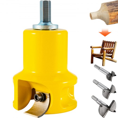 38 mm tenon cutter, alumiiniumist ja terasest palkmööbli lõikur kahe kaarja teraga