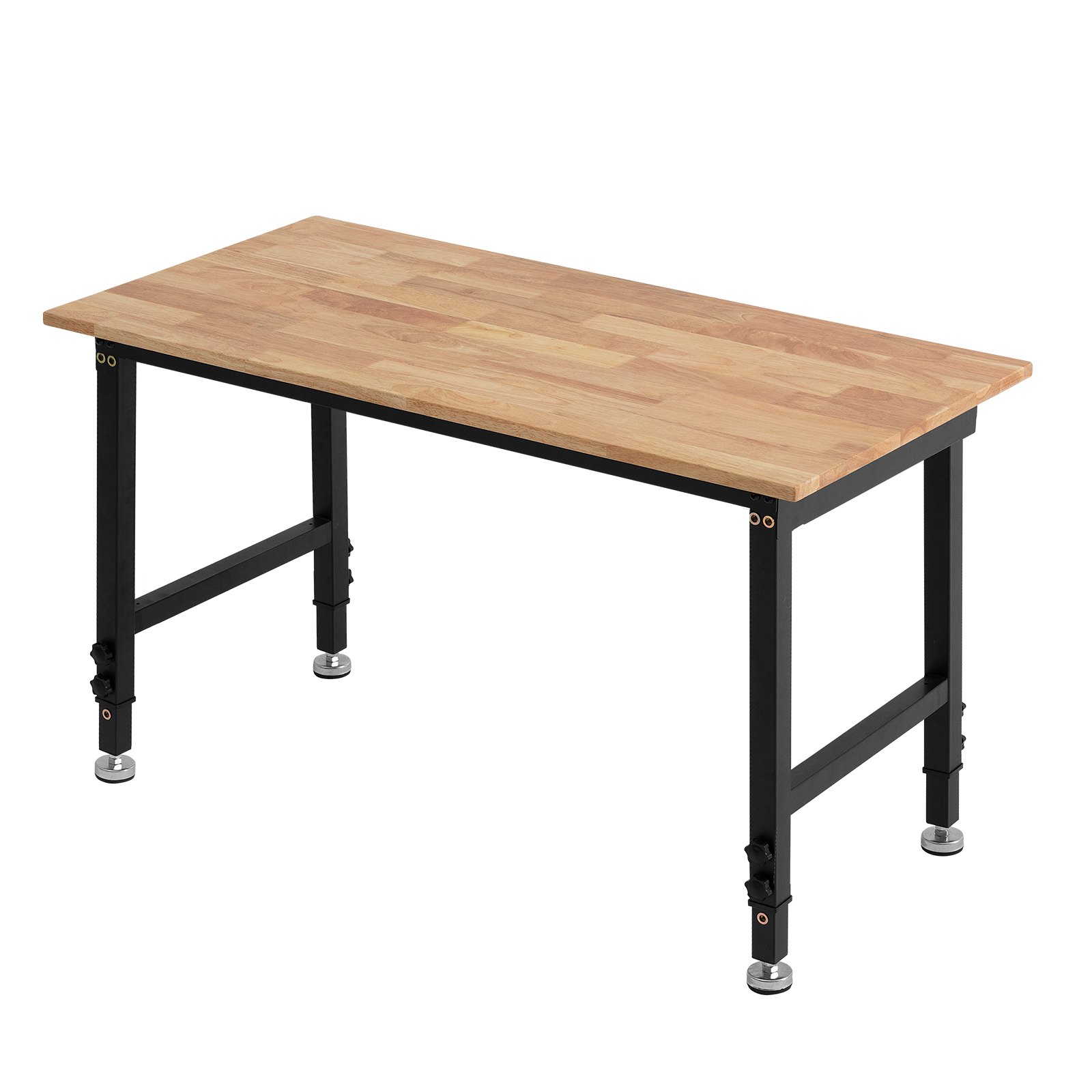 Regulējams darba galds, 680 kg nestspēja, 122 x 60 cm ozolkoka virsma - Image 2