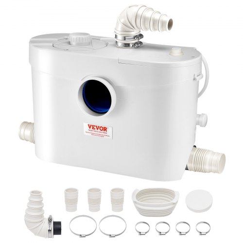Maceratorinis siurblys 900 W, 180 l/min, 12 m pakėlimo aukštis, 4 įvadai