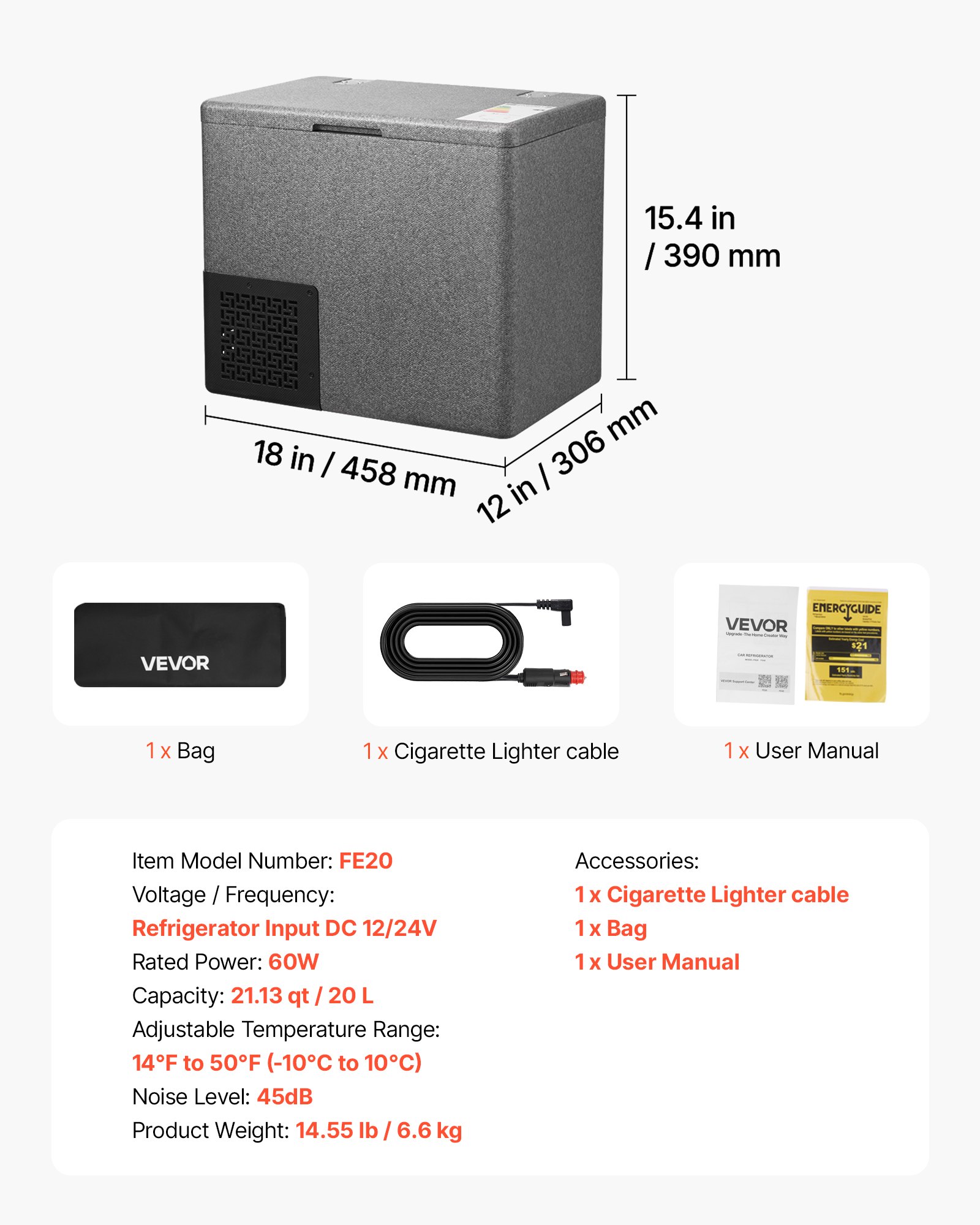12 V autokülmik, 20 l, rakendusega juhitav, 12V/24V DC, -10 °C kuni 10 °C - Image 8