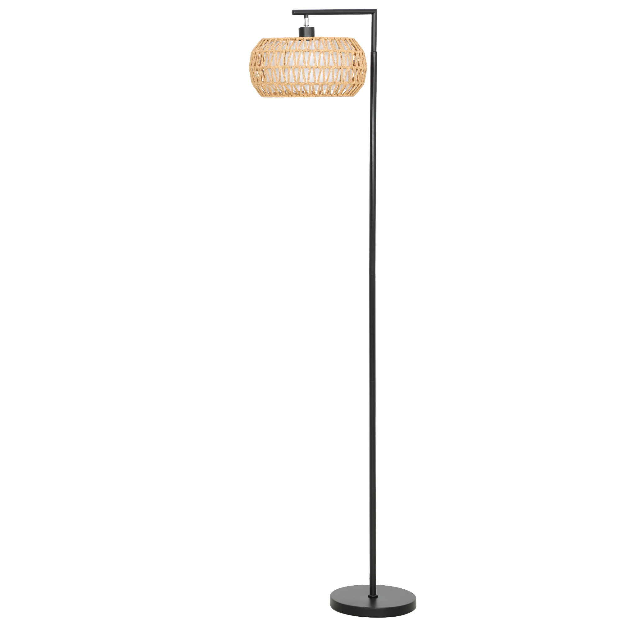 LED põrandalamp topeltvarjuga, hämardatav, 3 värvitemperatuuri, must, 52 x 33 x 170 cm