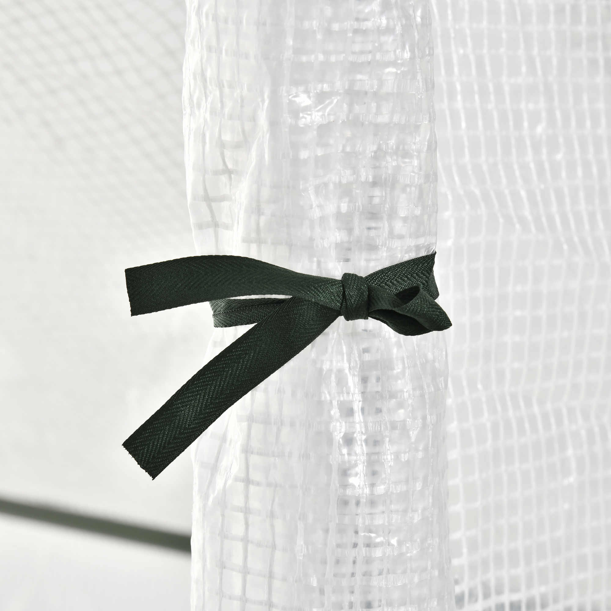 Ieejama siltumnīca, balta, tērauds un plastmasa, 180 x 100 x 168 cm - Image 8