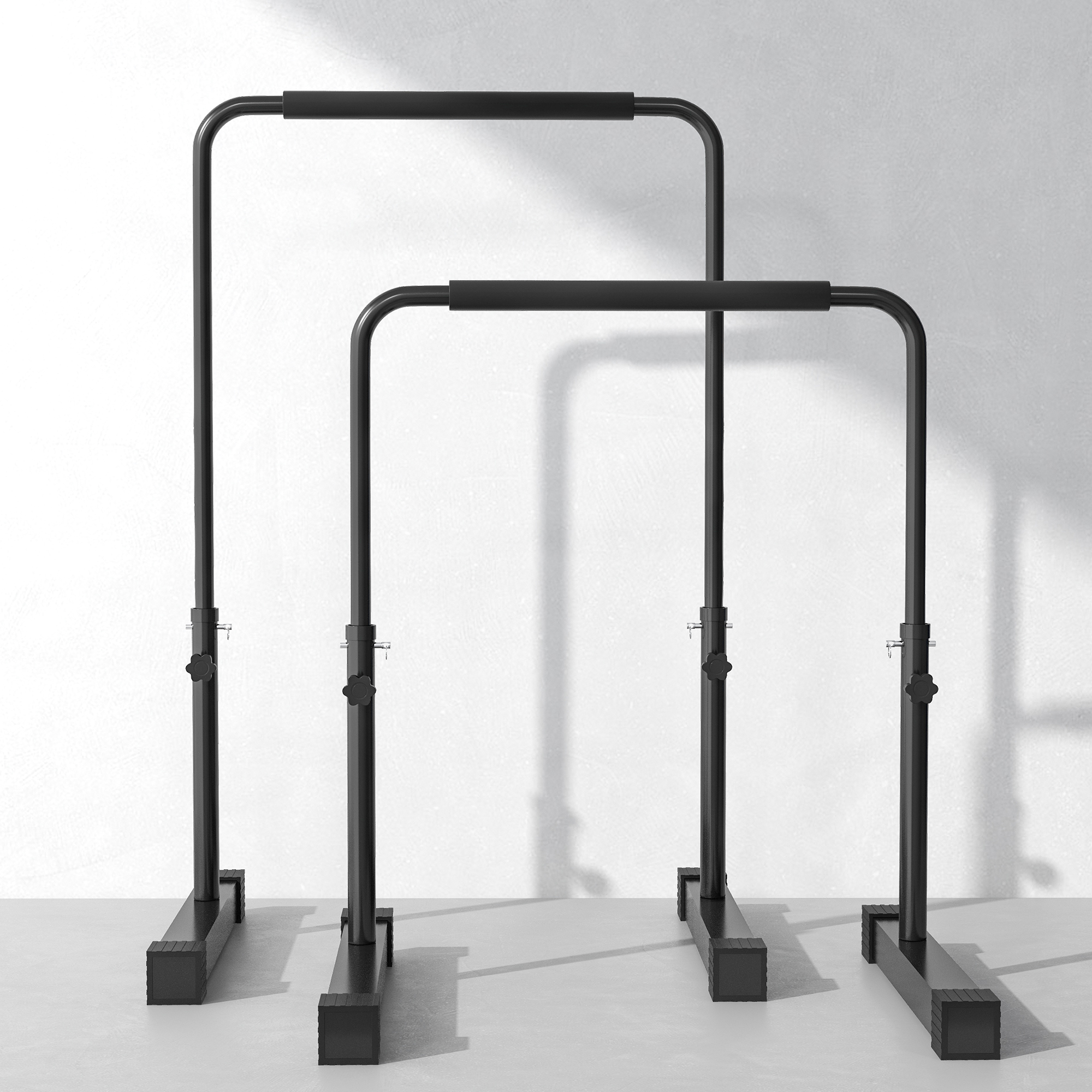 Reguliuojama dip stotis, 80-105 cm, plienas, juoda, iki 120 kg - Image 8